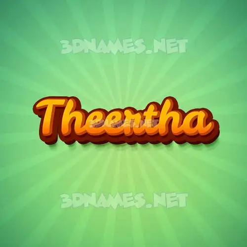 theertha in Green Rays style - 3D name wallpaper theertha in Green Rays style - 3D name wallpaper