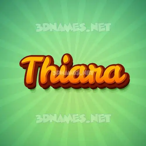 thiara in Green Rays style - 3D name wallpaper thiara in Green Rays style - 3D name wallpaper
