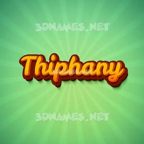 thiphany in Green Rays style - 3D name wallpaper thiphany in Green Rays style - 3D name wallpaper