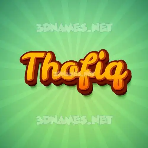thofiq in Green Rays style - 3D name wallpaper thofiq in Green Rays style - 3D name wallpaper