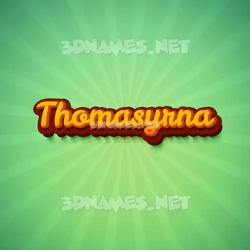 thomasyrna in Green Rays style - 3D name wallpaper thomasyrna in Green Rays style - 3D name wallpaper