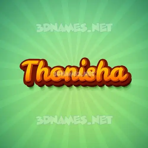 thonisha in Green Rays style - 3D name wallpaper thonisha in Green Rays style - 3D name wallpaper