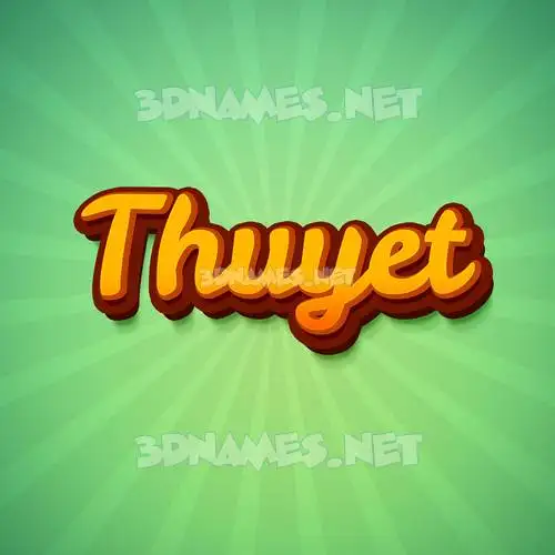 thuyet in Green Rays style - 3D name wallpaper