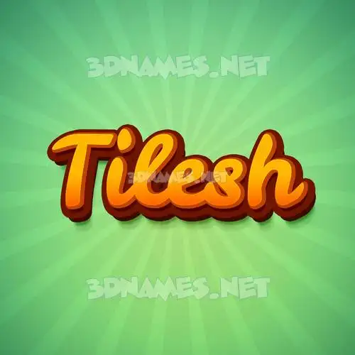 tilesh in Green Rays style - 3D name wallpaper tilesh in Green Rays style - 3D name wallpaper