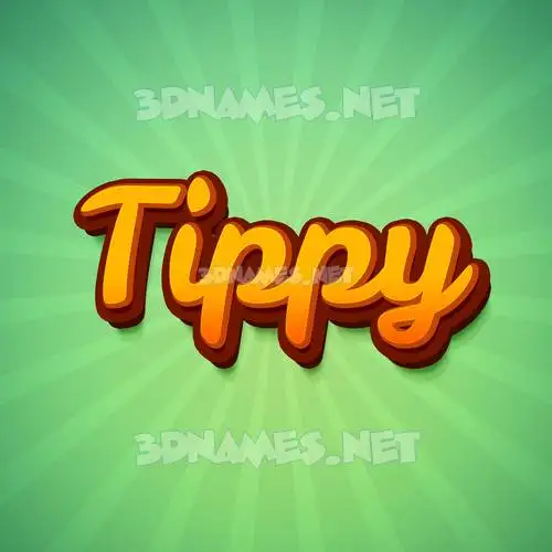 tippy in Green Rays style - 3D name wallpaper tippy in Green Rays style - 3D name wallpaper