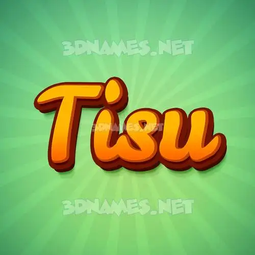 tisu in Green Rays style - 3D name wallpaper tisu in Green Rays style - 3D name wallpaper