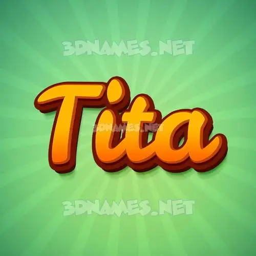 tita in Green Rays style - 3D name wallpaper tita in Green Rays style - 3D name wallpaper