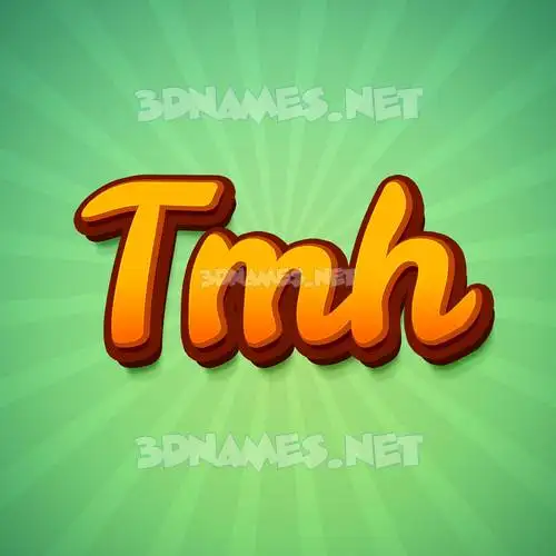 tmh in Green Rays style - 3D name wallpaper tmh in Green Rays style - 3D name wallpaper
