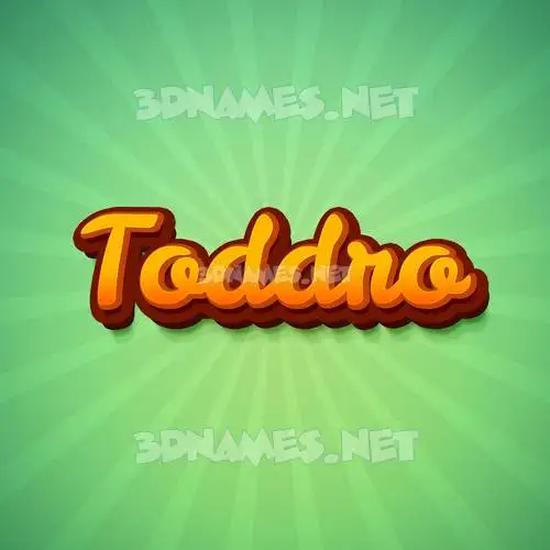 toddro in Green Rays style - 3D name wallpaper toddro in Green Rays style - 3D name wallpaper