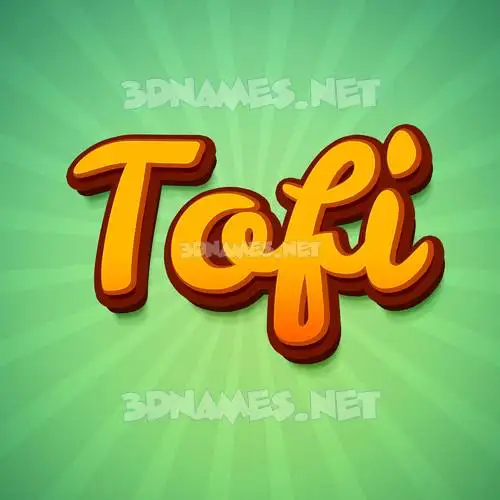 tofi in Green Rays style - 3D name wallpaper tofi in Green Rays style - 3D name wallpaper