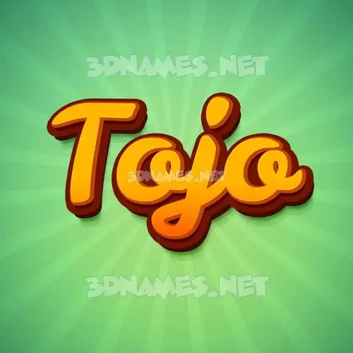 tojo in Green Rays style - 3D name wallpaper tojo in Green Rays style - 3D name wallpaper