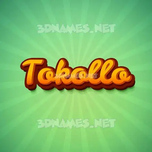 tokollo in Green Rays style - 3D name wallpaper tokollo in Green Rays style - 3D name wallpaper