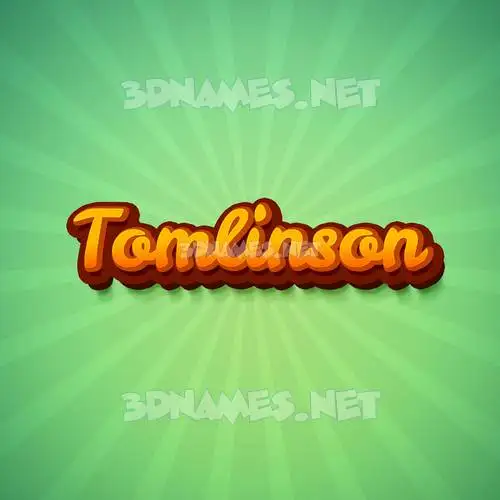 tomlinson in Green Rays style - 3D name wallpaper