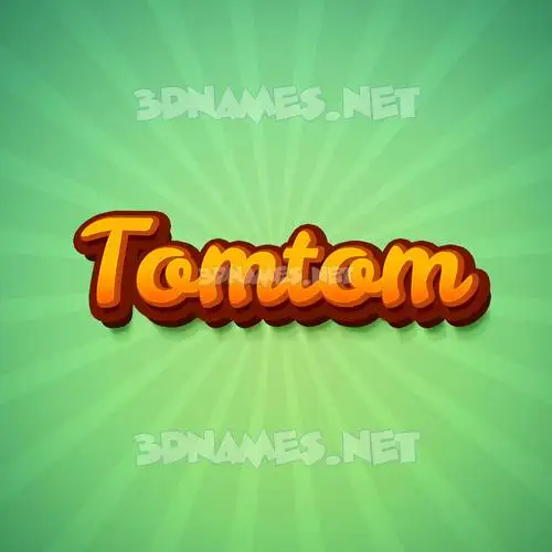 tomtom in Green Rays style - 3D name wallpaper tomtom in Green Rays style - 3D name wallpaper