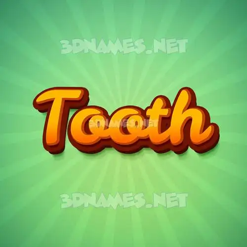 tooth in Green Rays style - 3D name wallpaper tooth in Green Rays style - 3D name wallpaper
