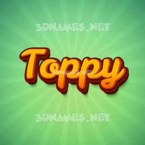 toppy in Green Rays style - 3D name wallpaper toppy in Green Rays style - 3D name wallpaper