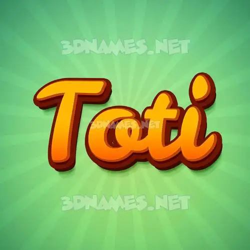 toti in Green Rays style - 3D name wallpaper toti in Green Rays style - 3D name wallpaper