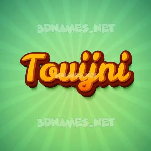 touijni in Green Rays style - 3D name wallpaper touijni in Green Rays style - 3D name wallpaper