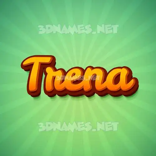 trena in Green Rays style - 3D name wallpaper trena in Green Rays style - 3D name wallpaper