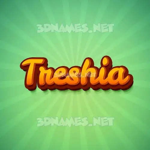 treshia in Green Rays style - 3D name wallpaper treshia in Green Rays style - 3D name wallpaper