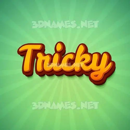 tricky in Green Rays style - 3D name wallpaper tricky in Green Rays style - 3D name wallpaper