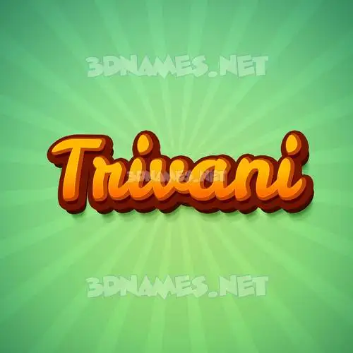 trivani in Green Rays style - 3D name wallpaper trivani in Green Rays style - 3D name wallpaper