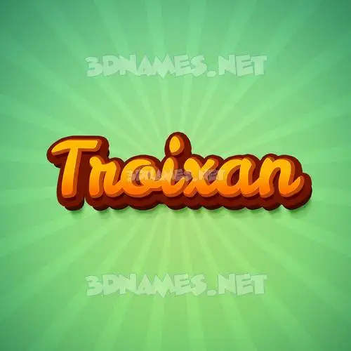 troixan in Green Rays style - 3D name wallpaper troixan in Green Rays style - 3D name wallpaper