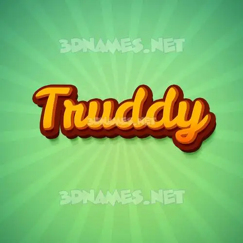 truddy in Green Rays style - 3D name wallpaper truddy in Green Rays style - 3D name wallpaper