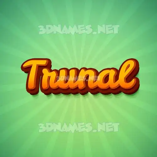 trunal in Green Rays style - 3D name wallpaper trunal in Green Rays style - 3D name wallpaper