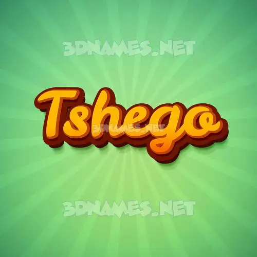 tshego in Green Rays style - 3D name wallpaper