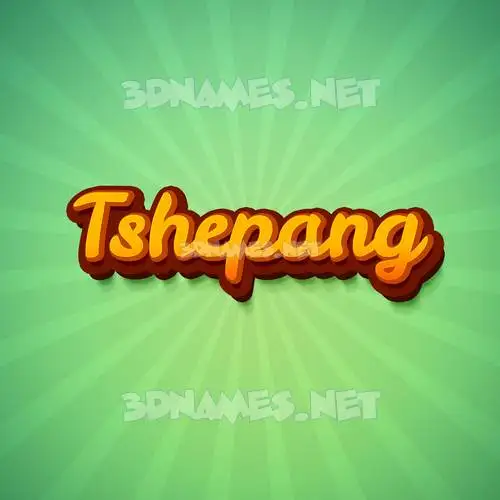 tshepang in Green Rays style - 3D name wallpaper