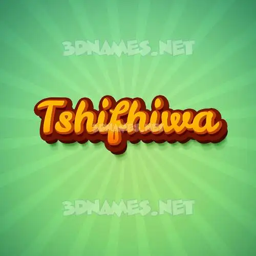 tshifhiwa in Green Rays style - 3D name wallpaper