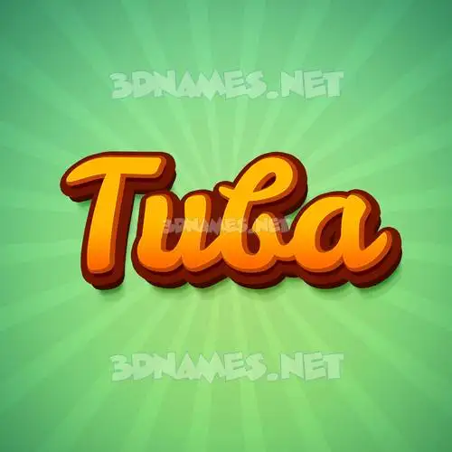 tuba in Green Rays style - 3D name wallpaper tuba in Green Rays style - 3D name wallpaper
