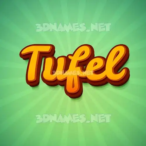 tufel in Green Rays style - 3D name wallpaper tufel in Green Rays style - 3D name wallpaper