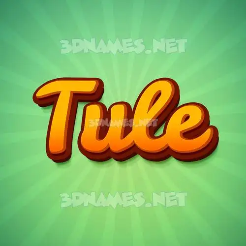 tule in Green Rays style - 3D name wallpaper tule in Green Rays style - 3D name wallpaper
