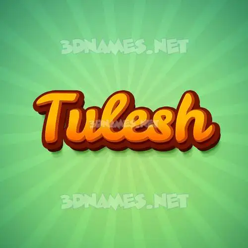 tulesh in Green Rays style - 3D name wallpaper tulesh in Green Rays style - 3D name wallpaper