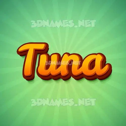 tuna in Green Rays style - 3D name wallpaper tuna in Green Rays style - 3D name wallpaper