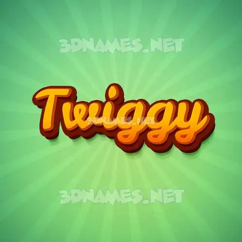 twiggy in Green Rays style - 3D name wallpaper twiggy in Green Rays style - 3D name wallpaper