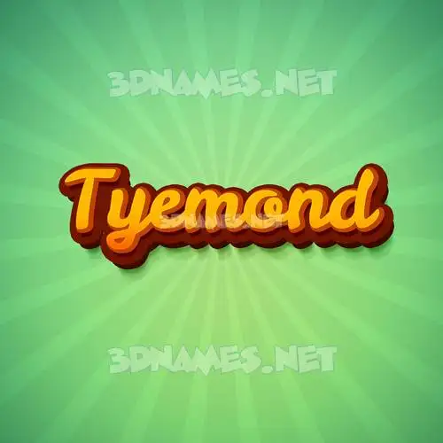 tyemond in Green Rays style - 3D name wallpaper tyemond in Green Rays style - 3D name wallpaper