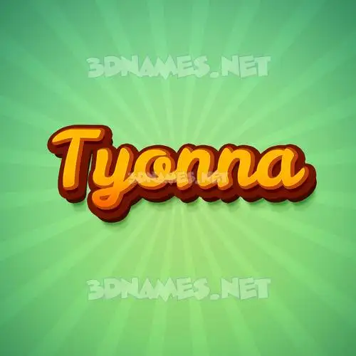 tyonna in Green Rays style - 3D name wallpaper tyonna in Green Rays style - 3D name wallpaper