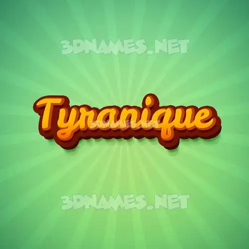 tyranique in Green Rays style - 3D name wallpaper tyranique in Green Rays style - 3D name wallpaper