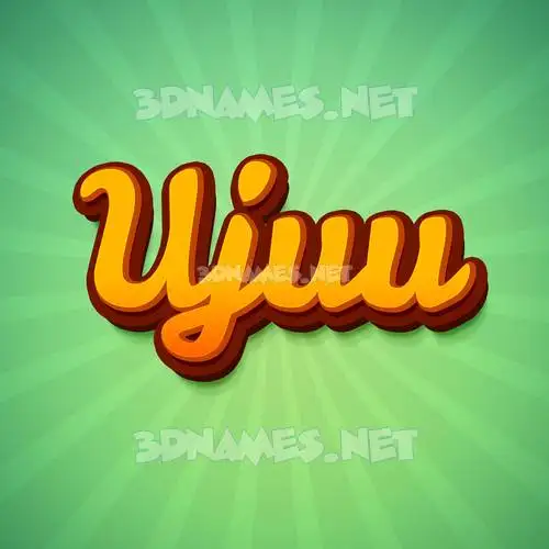 ujuu in Green Rays style - 3D name wallpaper ujuu in Green Rays style - 3D name wallpaper