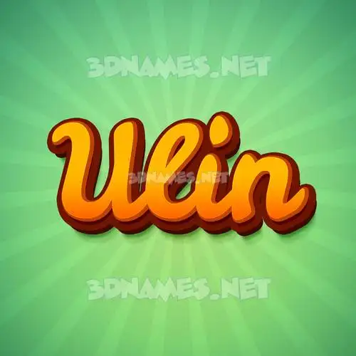 ulin in Green Rays style - 3D name wallpaper ulin in Green Rays style - 3D name wallpaper
