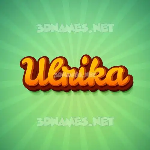 ulrika in Green Rays style - 3D name wallpaper ulrika in Green Rays style - 3D name wallpaper