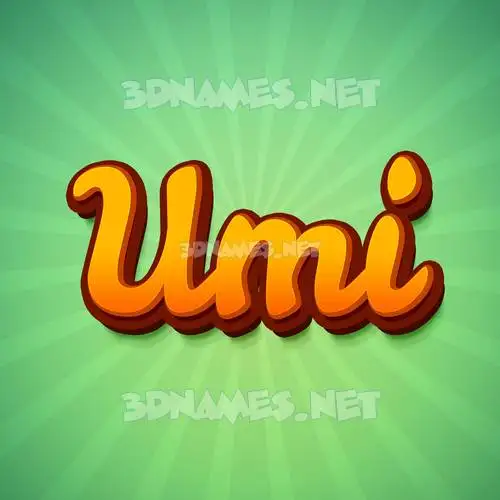umi in Green Rays style - 3D name wallpaper umi in Green Rays style - 3D name wallpaper
