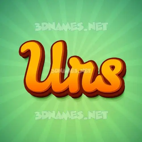urs in Green Rays style - 3D name wallpaper urs in Green Rays style - 3D name wallpaper