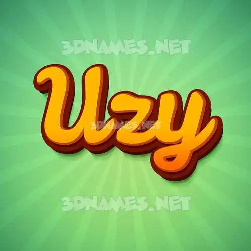 uzy in Green Rays style - 3D name wallpaper uzy in Green Rays style - 3D name wallpaper