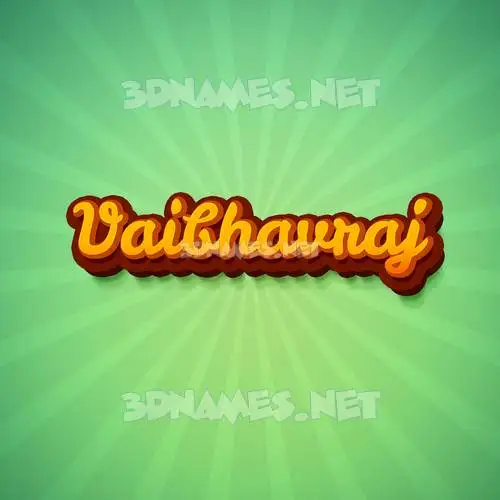 vaibhavraj in Green Rays style - 3D name wallpaper