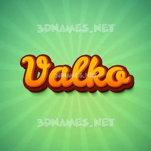 valko in Green Rays style - 3D name wallpaper valko in Green Rays style - 3D name wallpaper