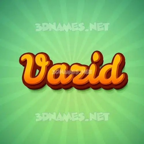 vazid in Green Rays style - 3D name wallpaper vazid in Green Rays style - 3D name wallpaper
